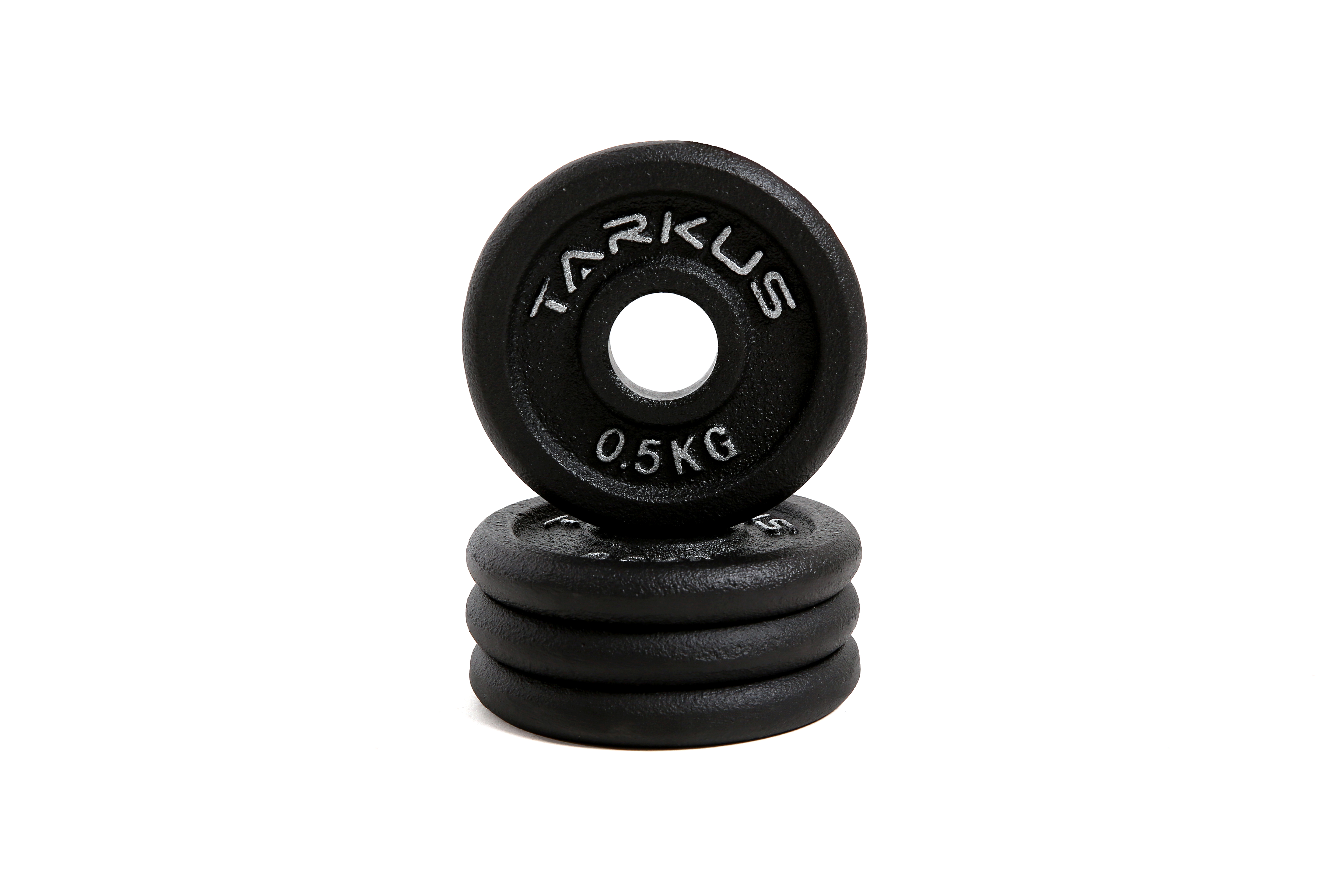 Диск чугунный TARKUS BB-204, 0,5 кг, диаметр 26 мм, черный, 4 шт.